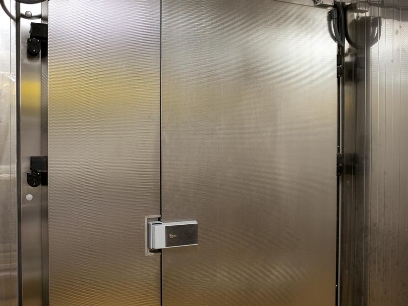 Fermod handle on freezer room door