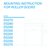 Mounting instruction for Door System roller doors DS260-375