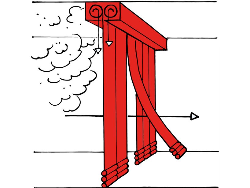 Stripecoil smoke curtain illustration