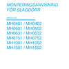 Monteringsanvisning för Door System slagdörrar