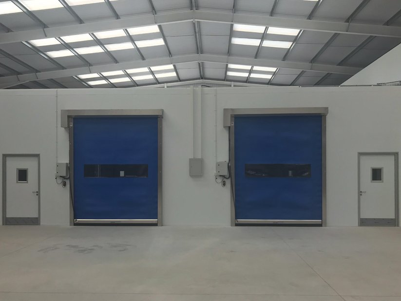 Two DS300 roller doors