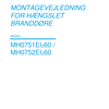Montagevejledning for Door Systems EI260-C hængslede branddøre