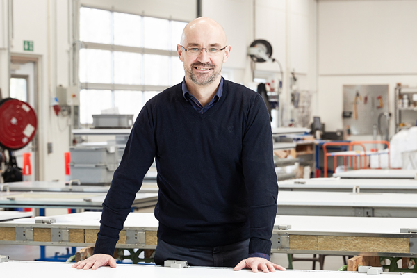 Søren Rahbek in production area